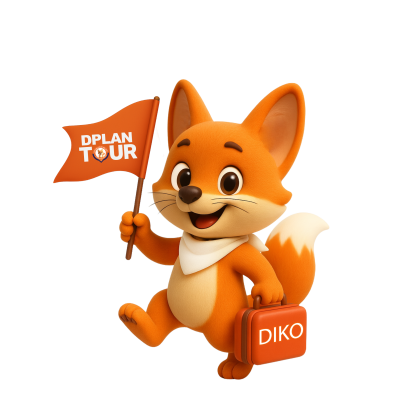 LOGO DIKO ธงโลโก้ขาวดีเเพลนทัวร์